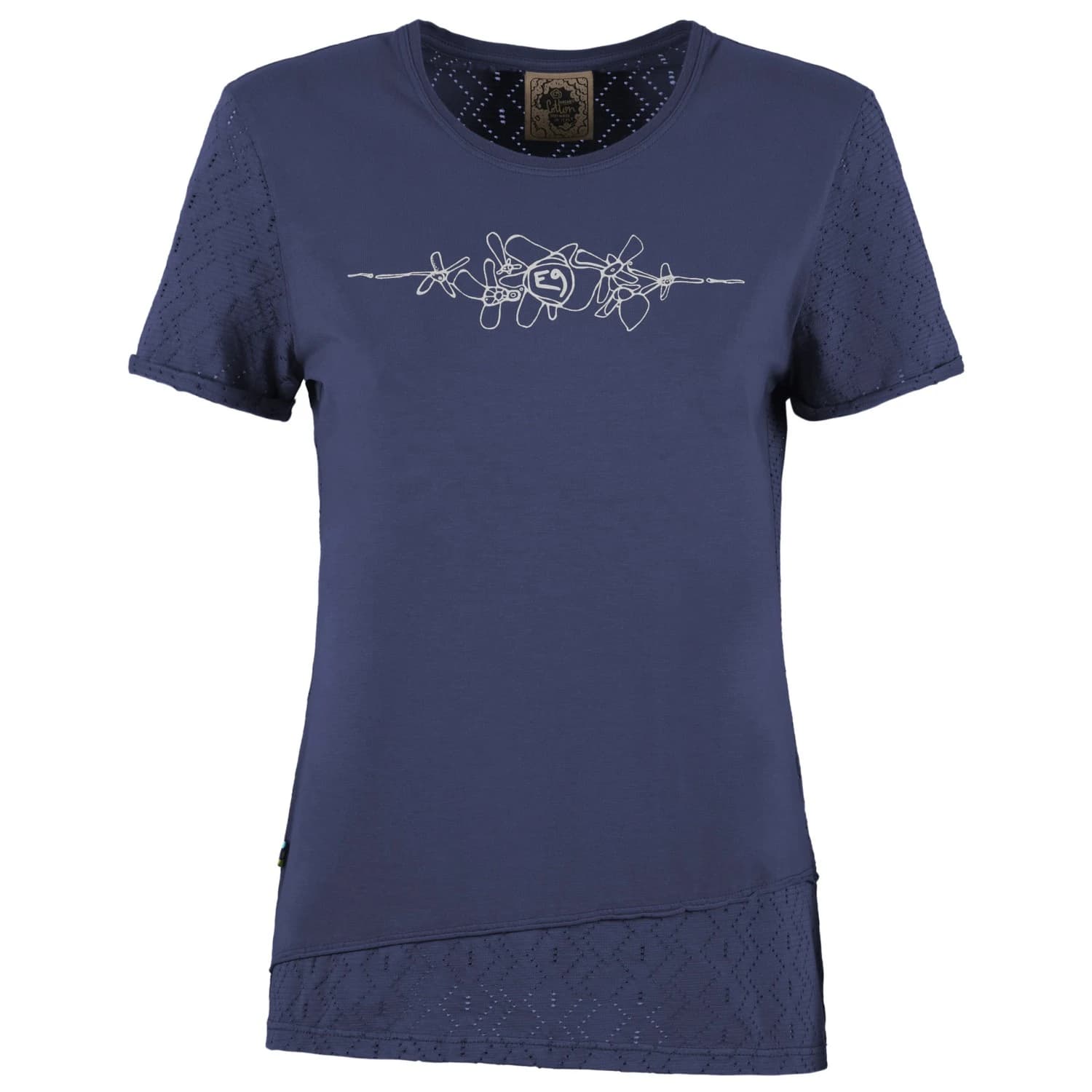 Дамска тениска E9 Women's Bonny T-shirt - Vintage Blue