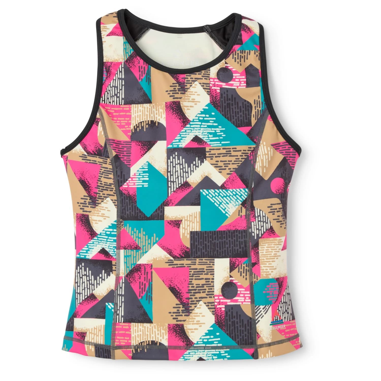 Дамски топ Passenger Women's Solscape Active Vest Top - Mosaic Mountain Charcoal
