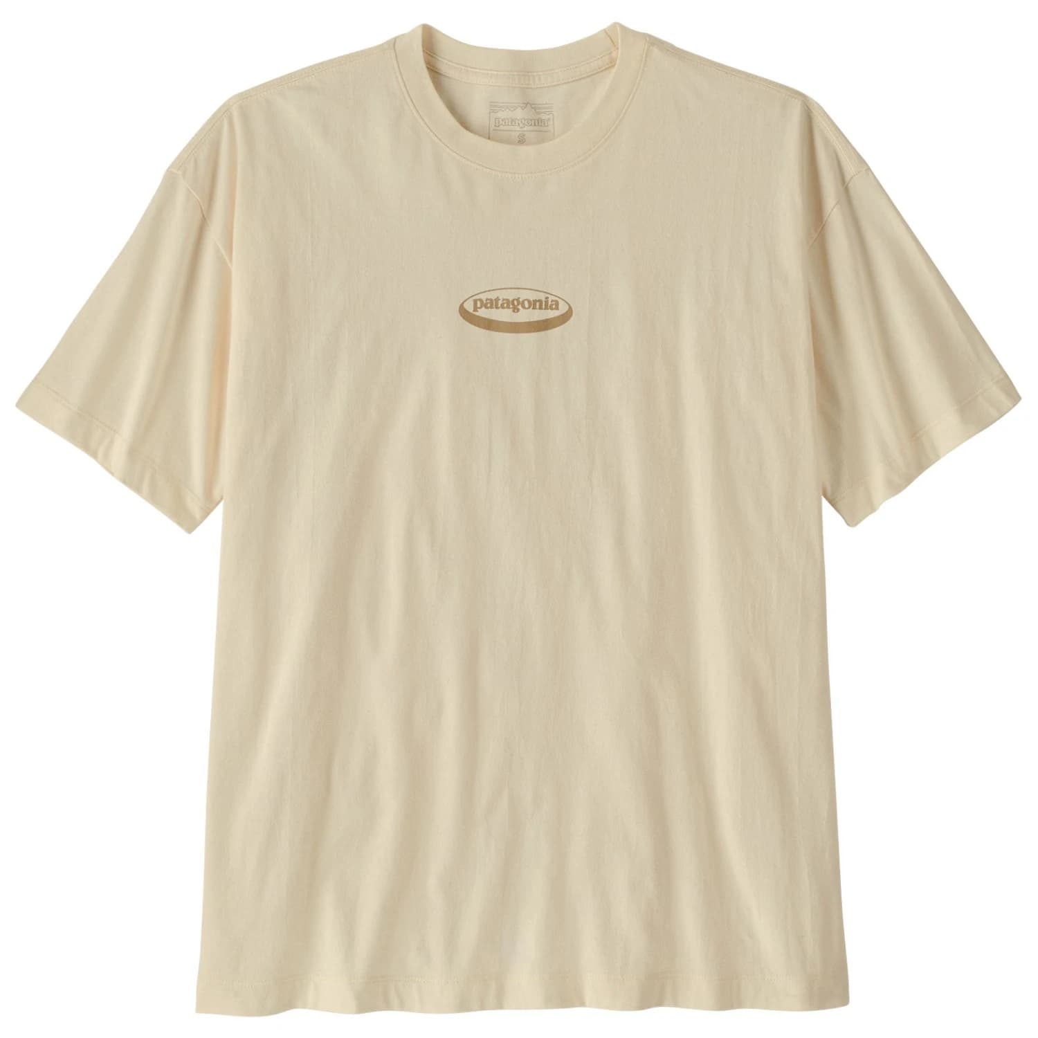 Дамска тениска Patagonia Women's 95 Oval Logo Oversized T-Shirt - Undyed Natural