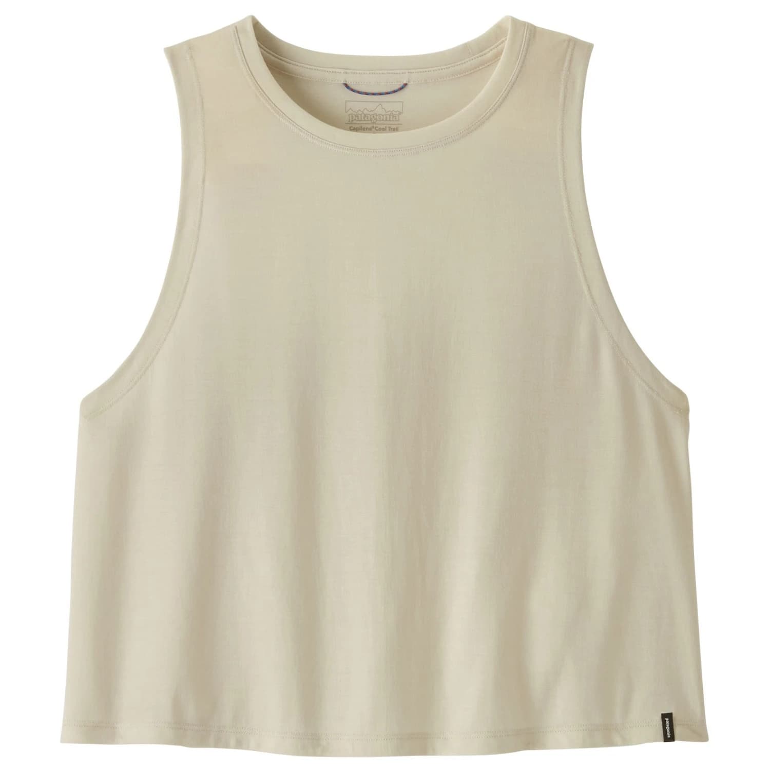 Дамска спортна тениска Patagonia Women's Cap Cool Trail Cropped Tank Sport shirt - Dyno White