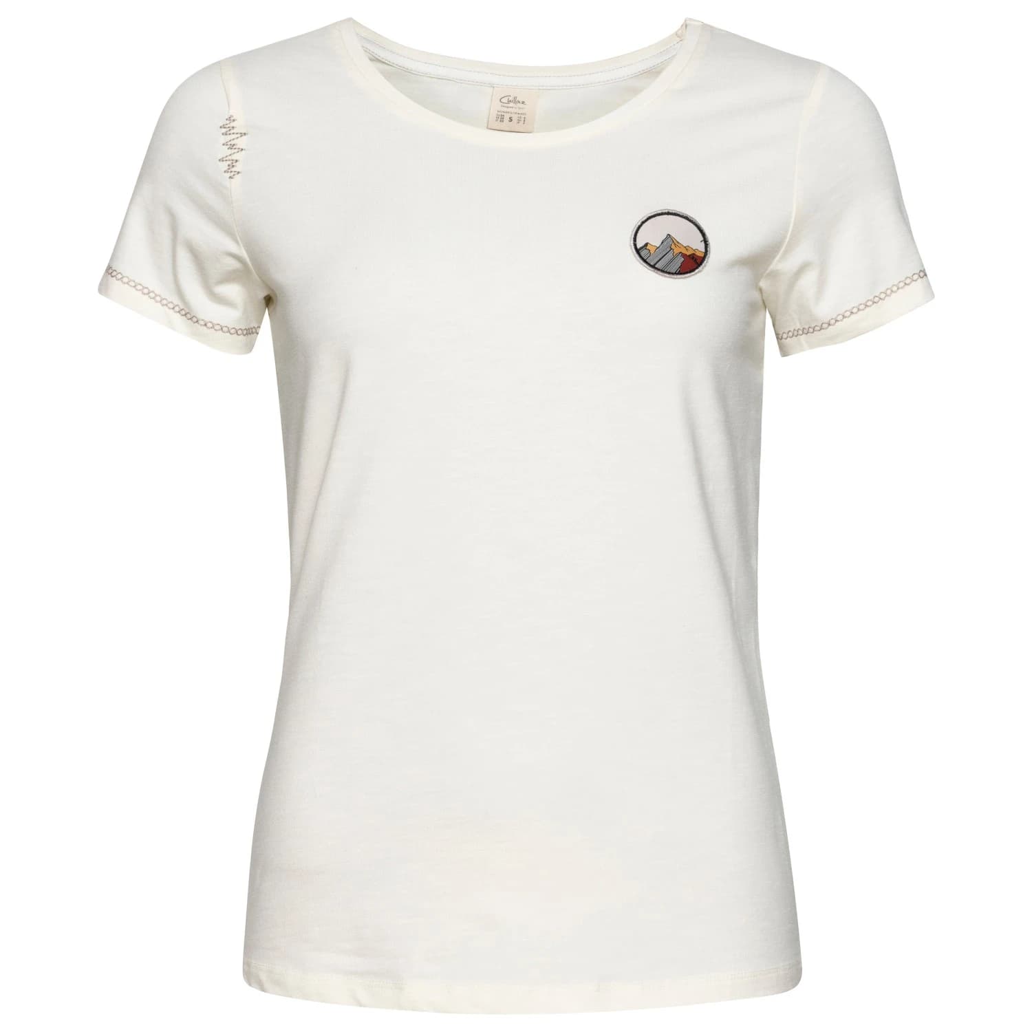Дамска тениска Chillaz Women's Gandia Mountain Patch T-shirt - Creme