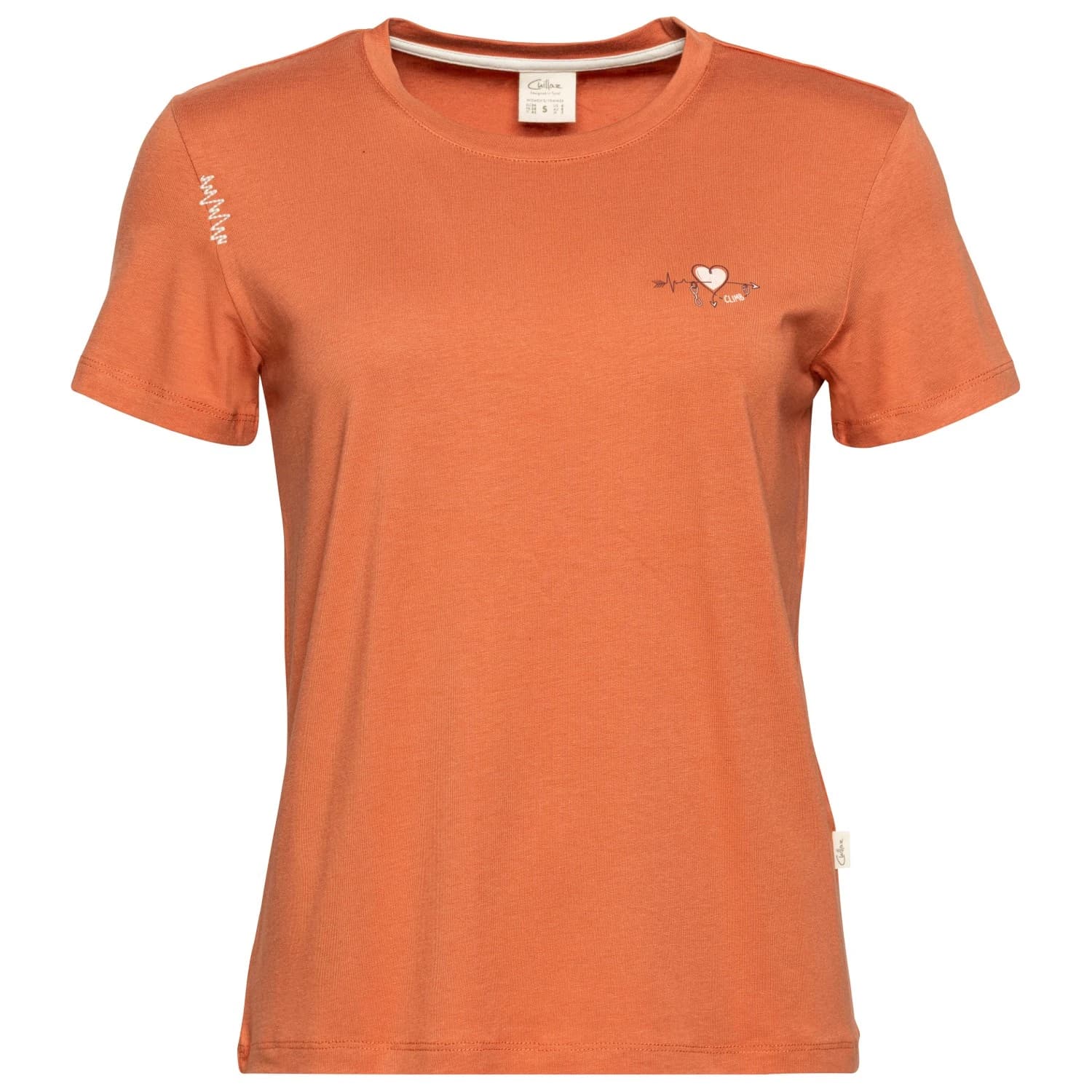 Дамска тениска Chillaz Women's Iseo Heartbeat To Climb T-shirt - Terracotta