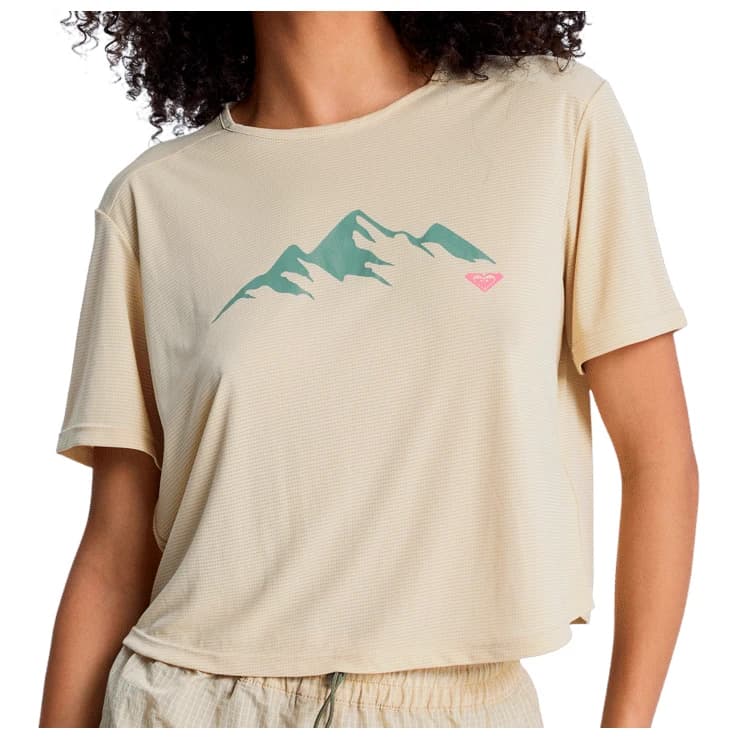 Дамска тениска Roxy Women's Boundless Spirit Tee 3 T-shirt - Pebble