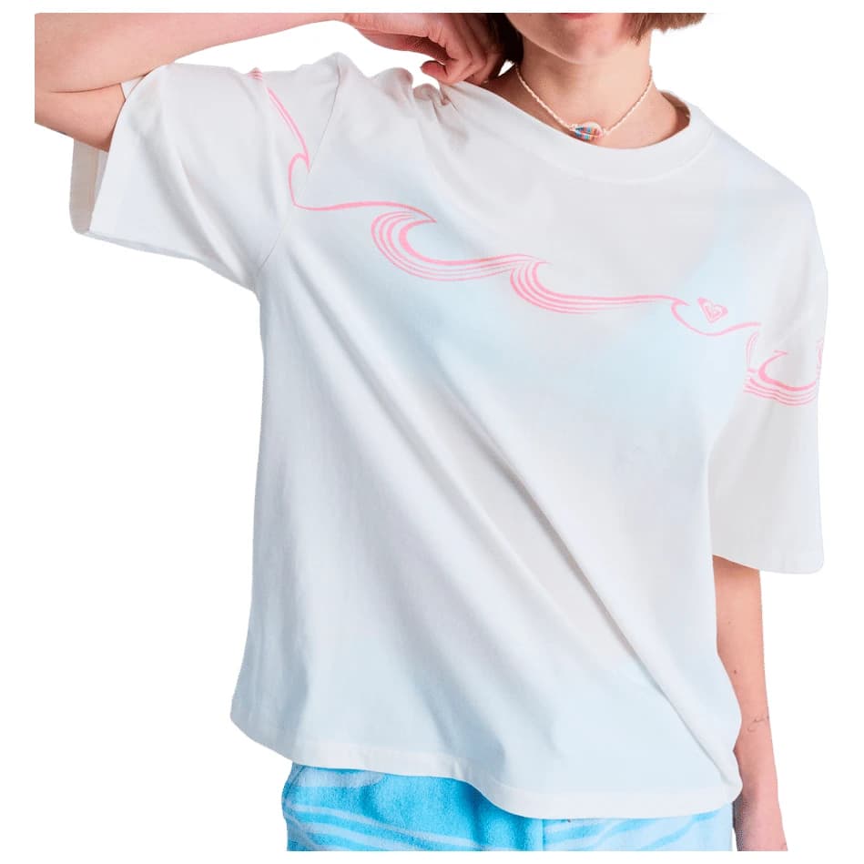 Дамска тениска Roxy Women's Hangloose Placed T-shirt - Coconut Milk
