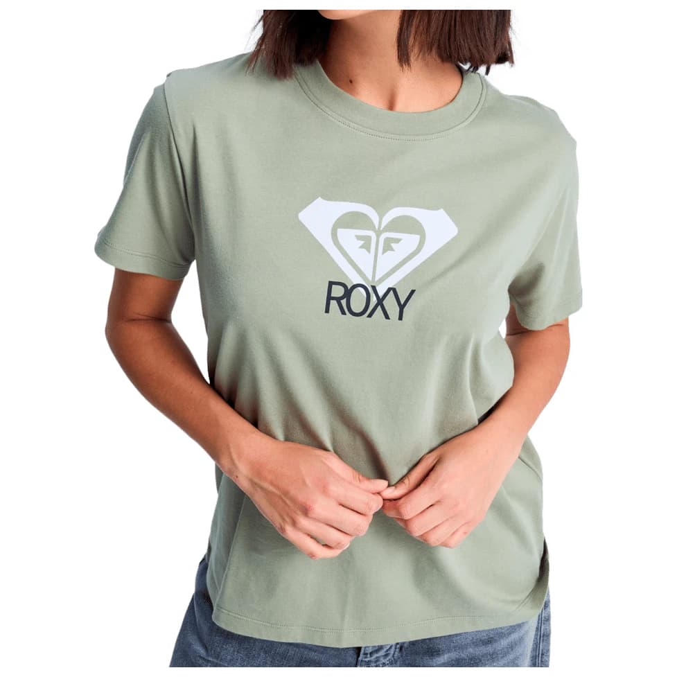 Дамска тениска Roxy Women's Ocean Road Art T-shirt - Oil Green