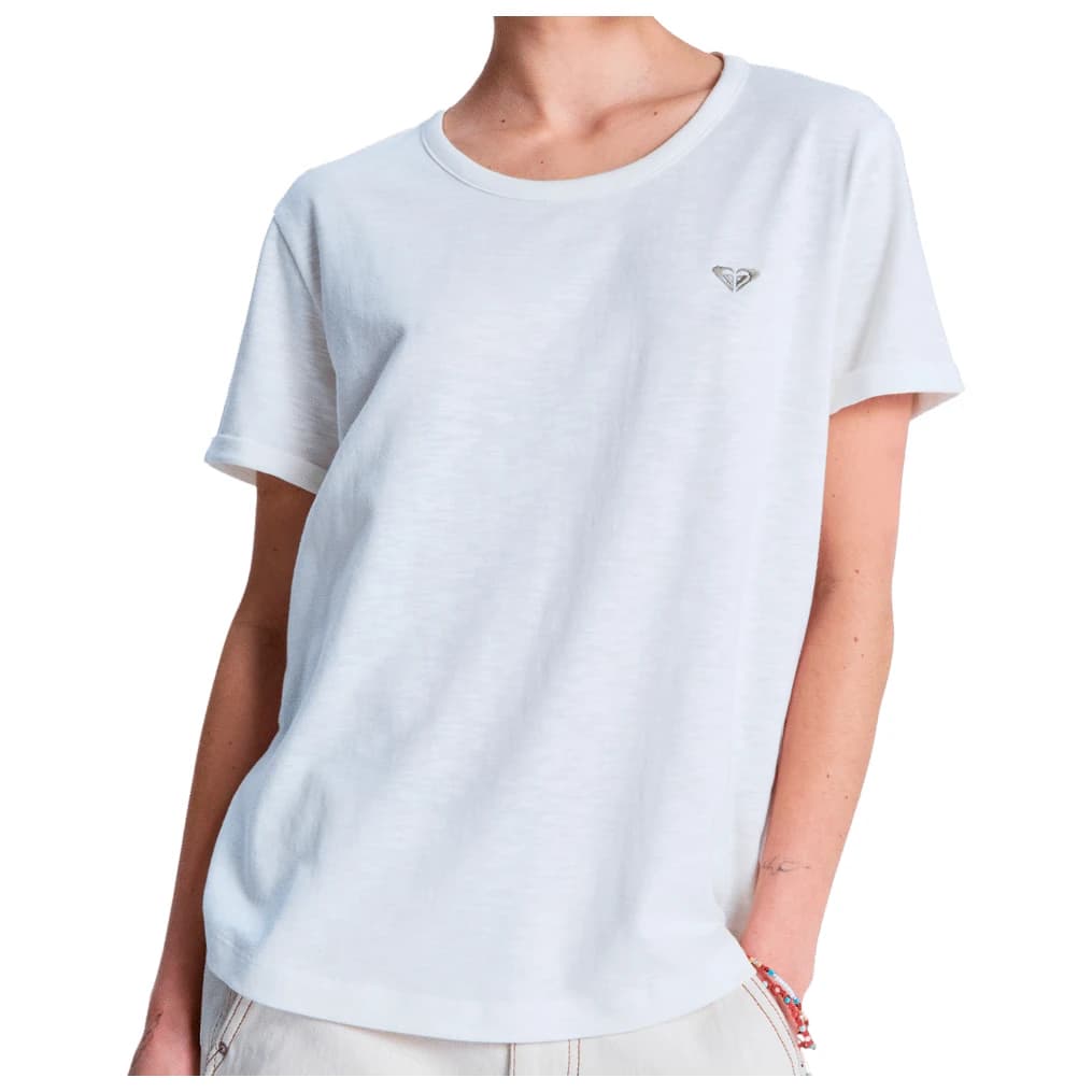 Дамска тениска Roxy Women's Oceanwave Regular Emby T-shirt - Egret