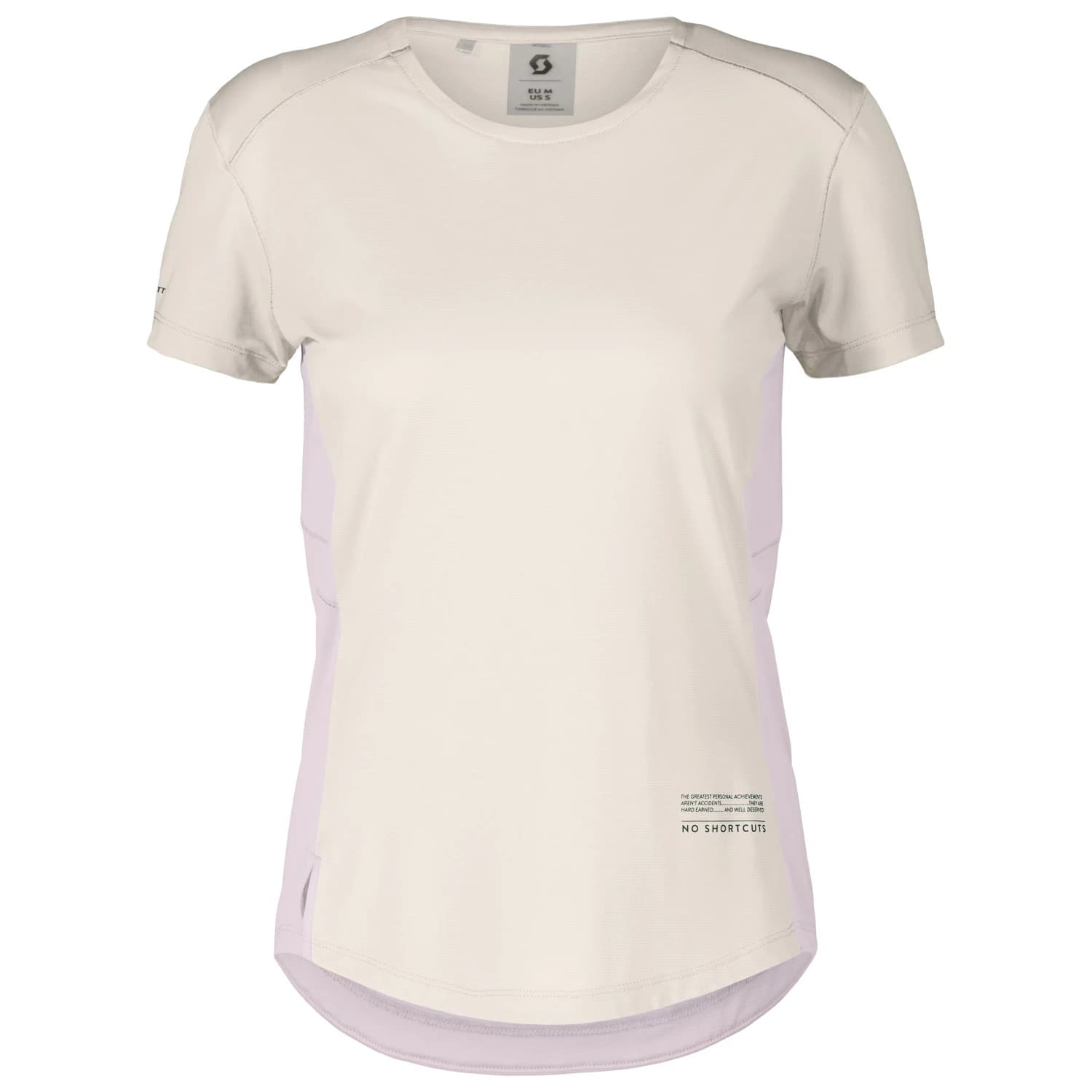 Дамска тениска Scott Women's Tee Endurance Tech S/S Running shirt - Cotton White / Bliss Pink