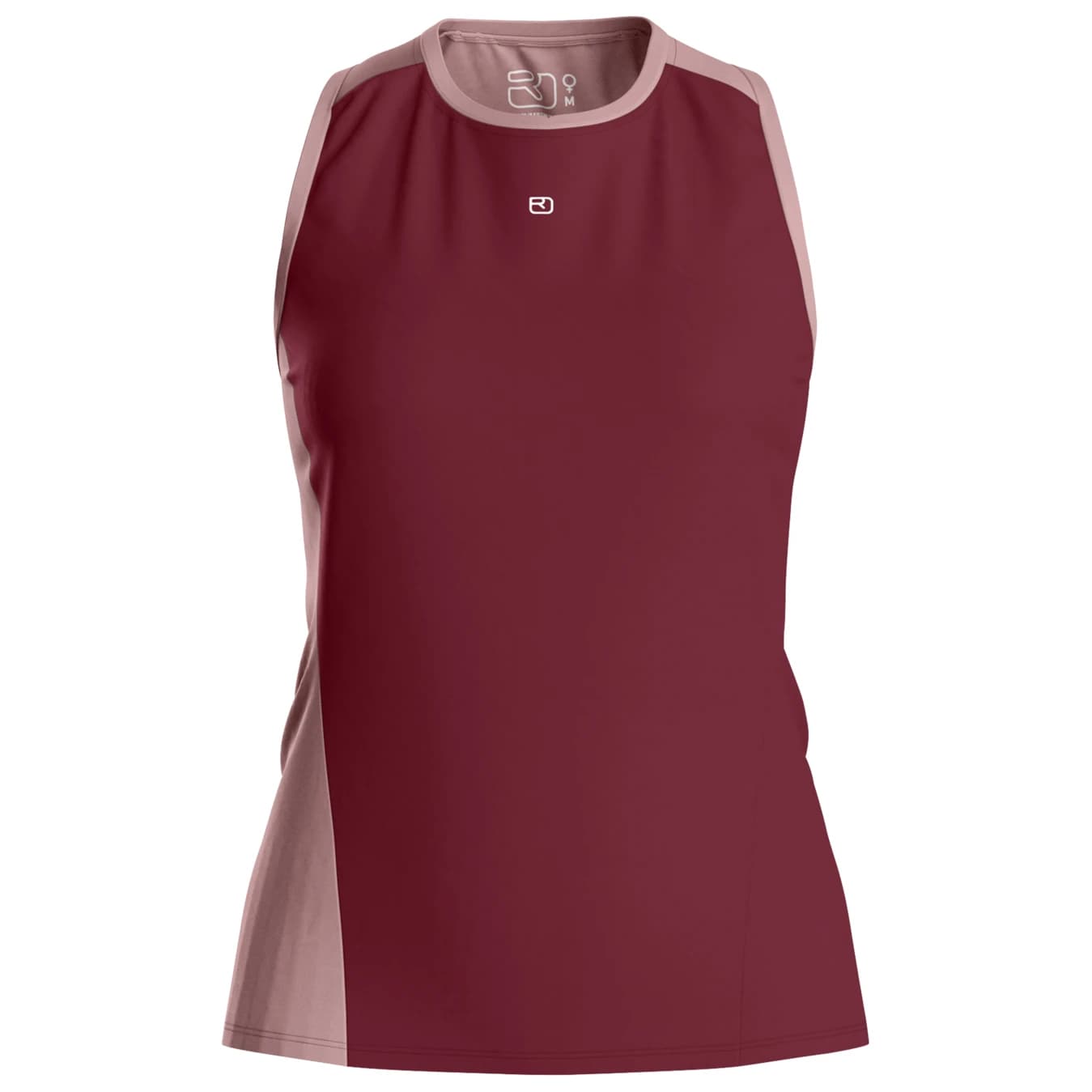 Дамска мериносова блуза Ortovox Women's 120 Cool Tec Fast Upward Top Merino shirt - Red Malbec