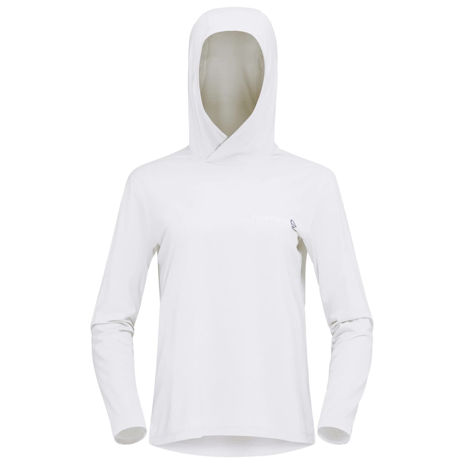 Дамска спортна тениска Norrøna Women's Femund Tech Hood Sport shirt - Snow White