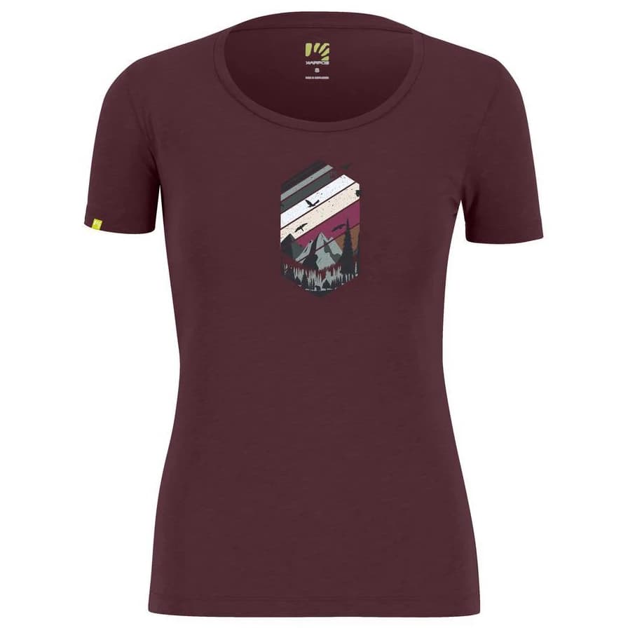 Дамска тениска Karpos Women's Valley T-Shirt - Vineyard