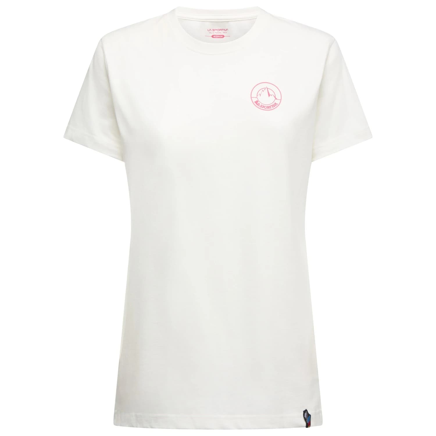 Дамска тениска La Sportiva Women's Circle Logo T-Shirt - Chalk / Azalea