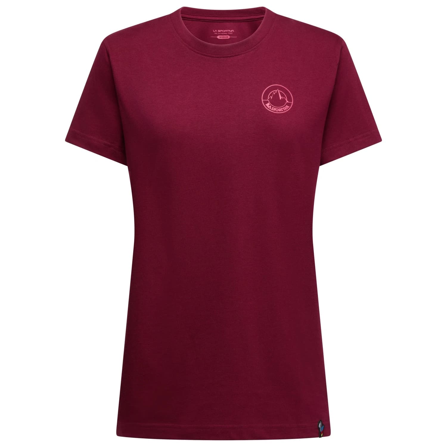 Дамска тениска La sportiva Women's Circle Logo T-Shirt - Redwood / Azalea
