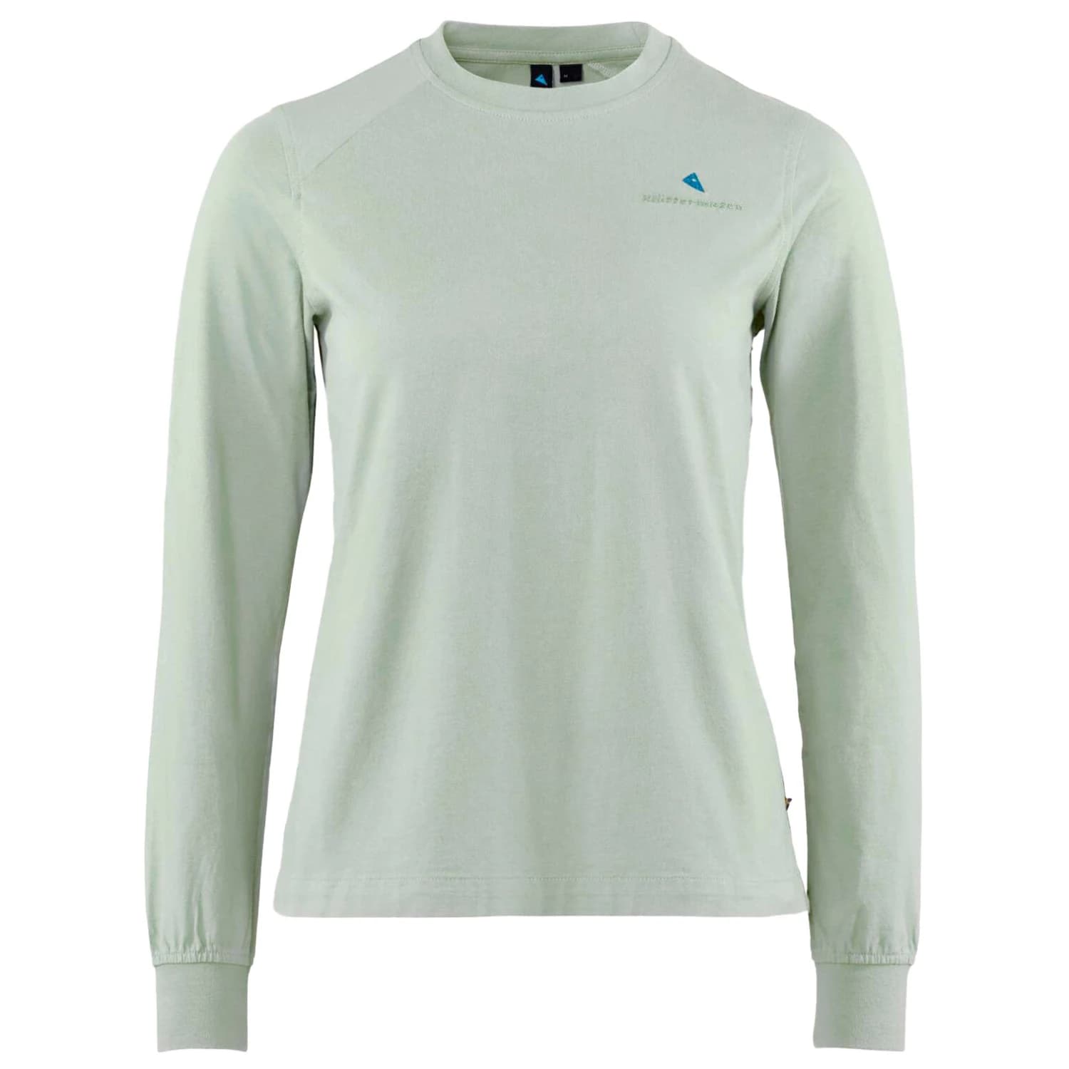 Дамска тениска Klättermusen Women's Root Logo L/S Tee Longsleeve - Sea Foam