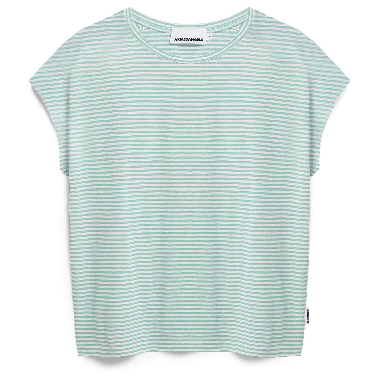 Тениска ARMEDANGELS Women's Slub Jersey Stripe T-shirt - Oatmilk / Foam