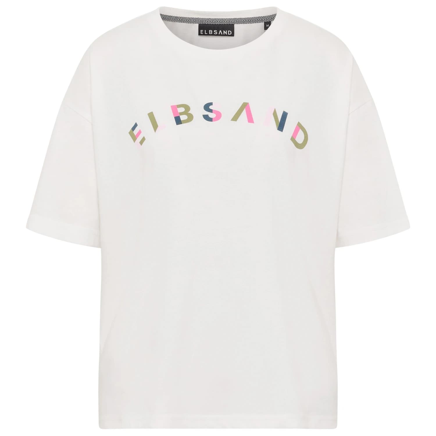 Дамска тениска ELBSAND Women's Moana T-shirt - Cloud White / Mulitcolor