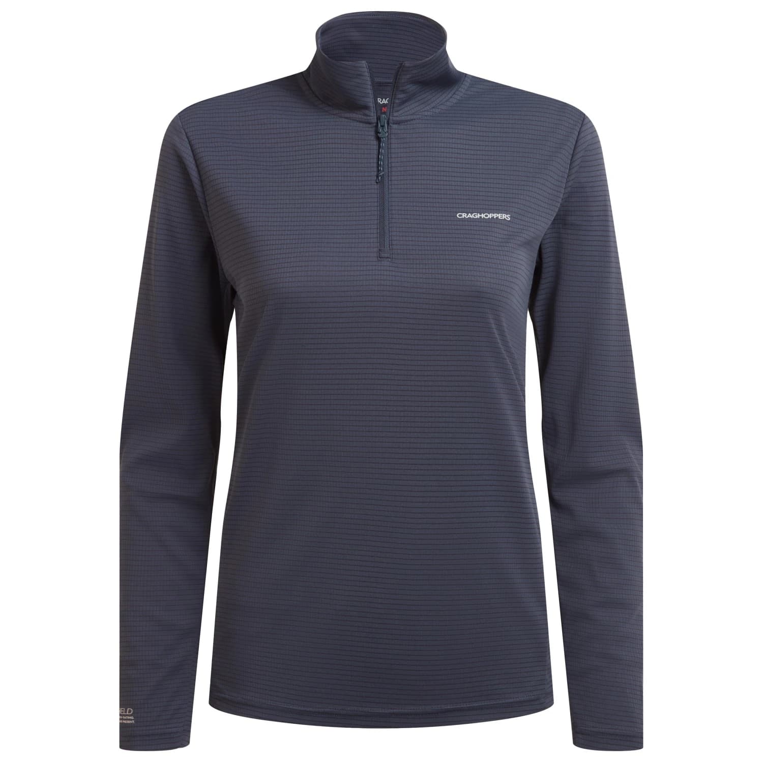 Дамска блуза с дълъг ръкав Craghoppers Women's Nosilife Solarshield+ Half Zip Top Longsleeve - Anthracite