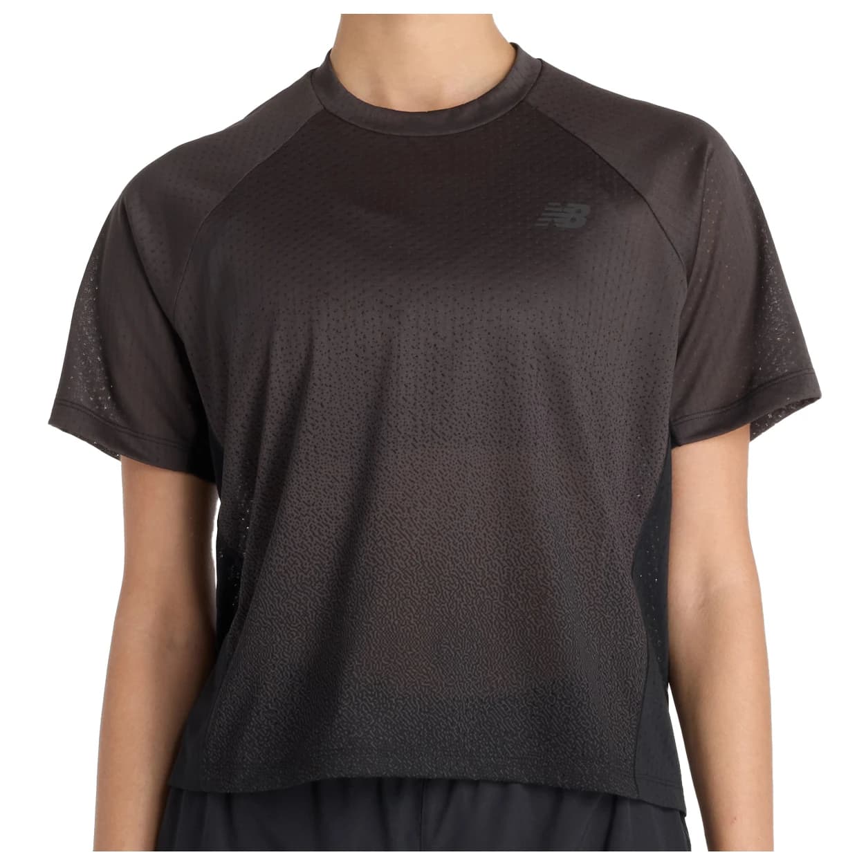 Дамска тениска New Balance Women's Viz-Tech Run T-Shirt Running shirt - Black