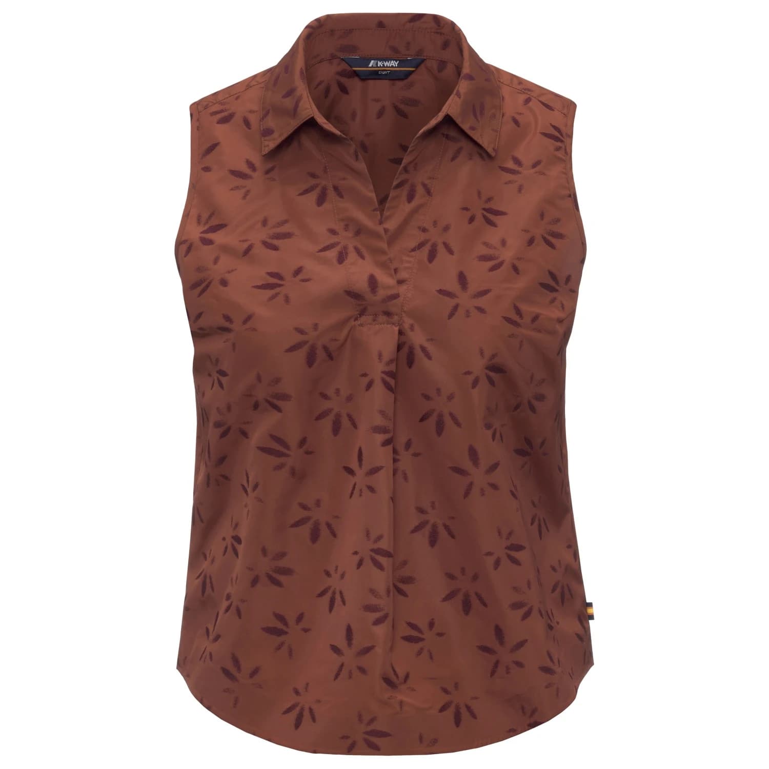 Дамски топ K-Way Women's Anty Emby Jacquard Blouse - Brown / Violet Jacquard