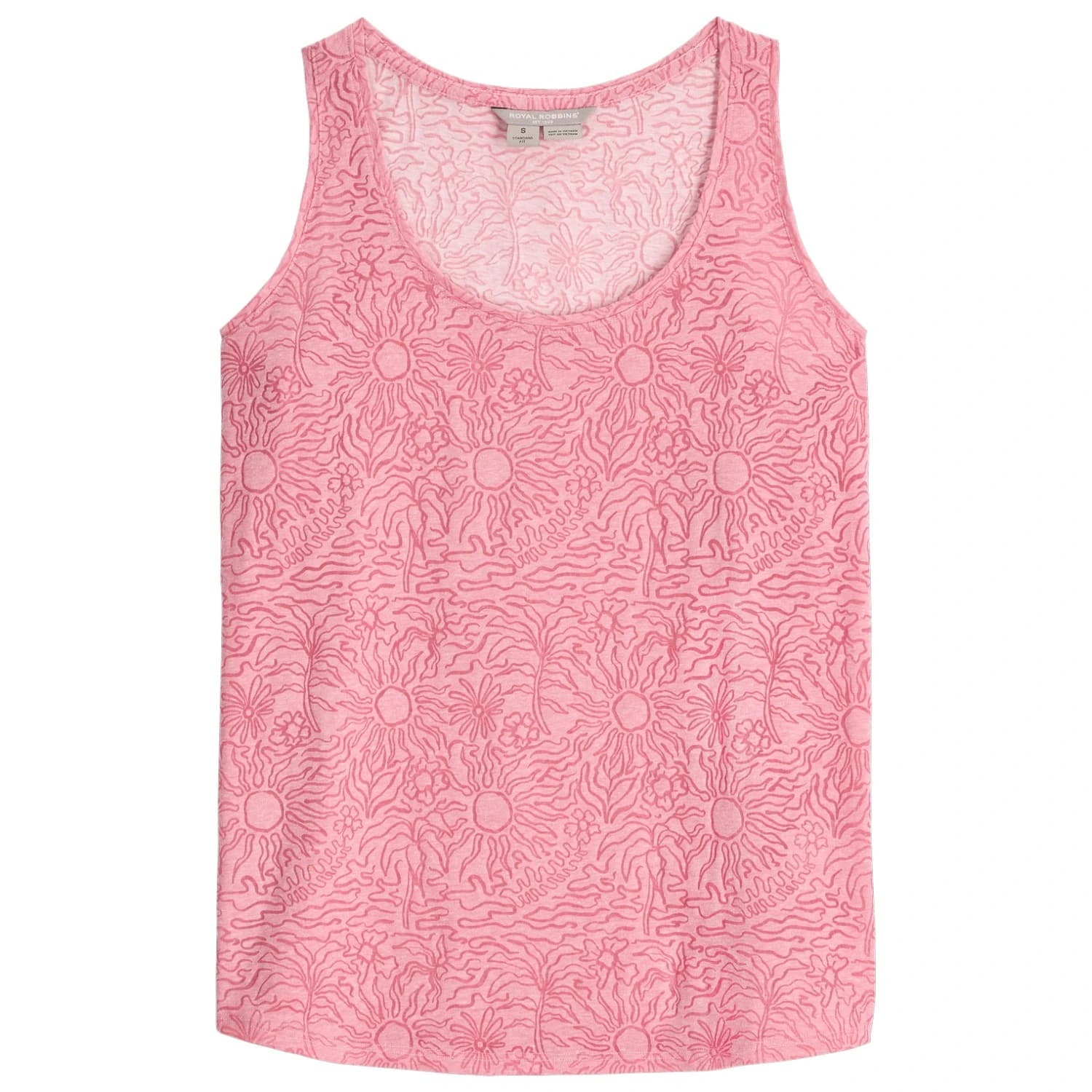 Дамски потник с широка презрамка Royal Robbins Women's Featherweight Tank Tank top - Orchid Htr Sunburst Pt
