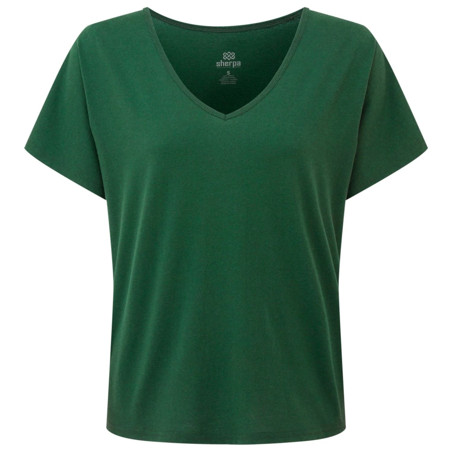 Дамска тениска Sherpa Women's Jutnu V-Neck Tee T-shirt - Spruce