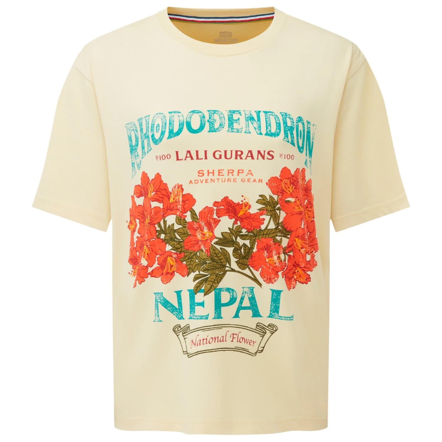 Дамска тениска Sherpa Women's Tarcho Rhododendron Tee T-shirt - Butter