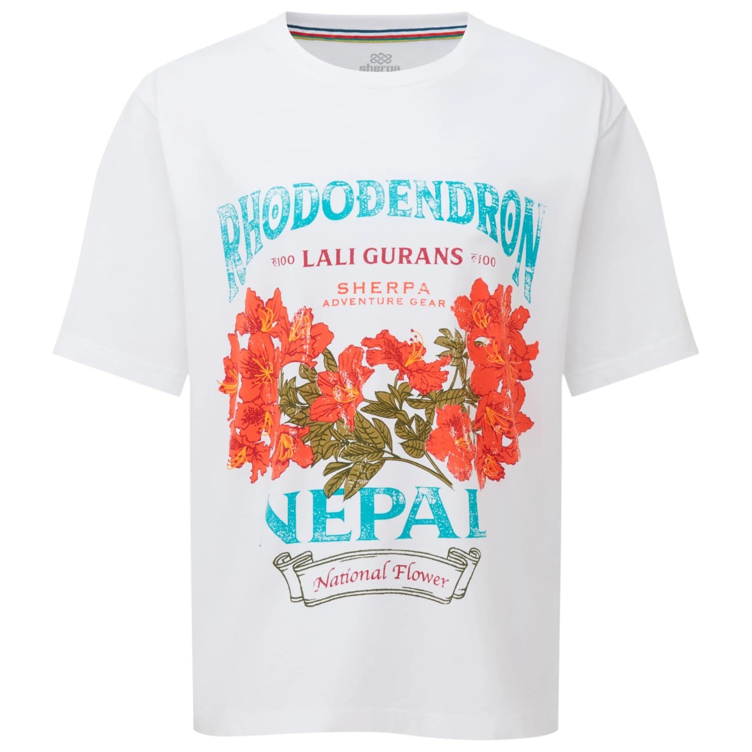 Дамска тениска Sherpa Women's Tarcho Rhododendron Tee T-shirt - Katha White