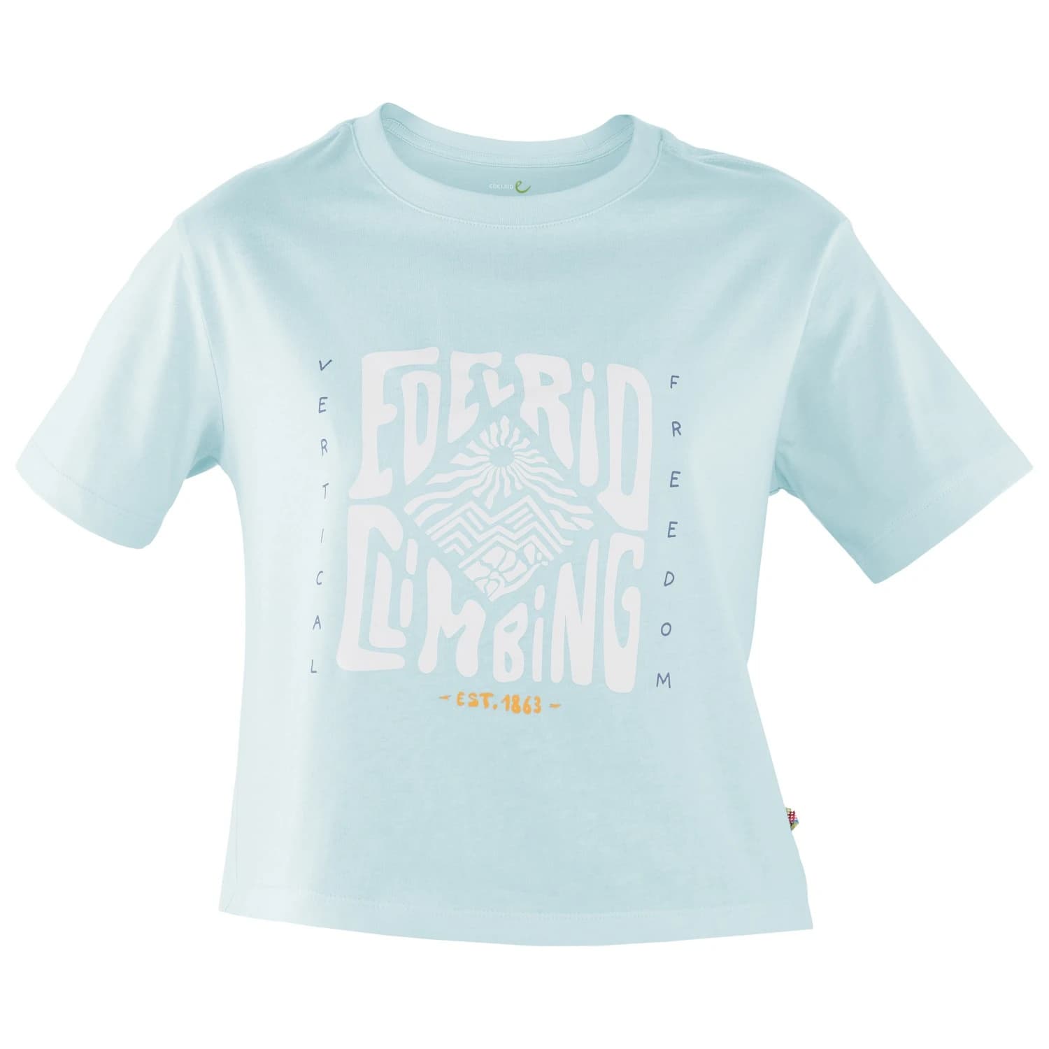 Дамска тениска Edelrid Women's Crimp T-shirt - Sky