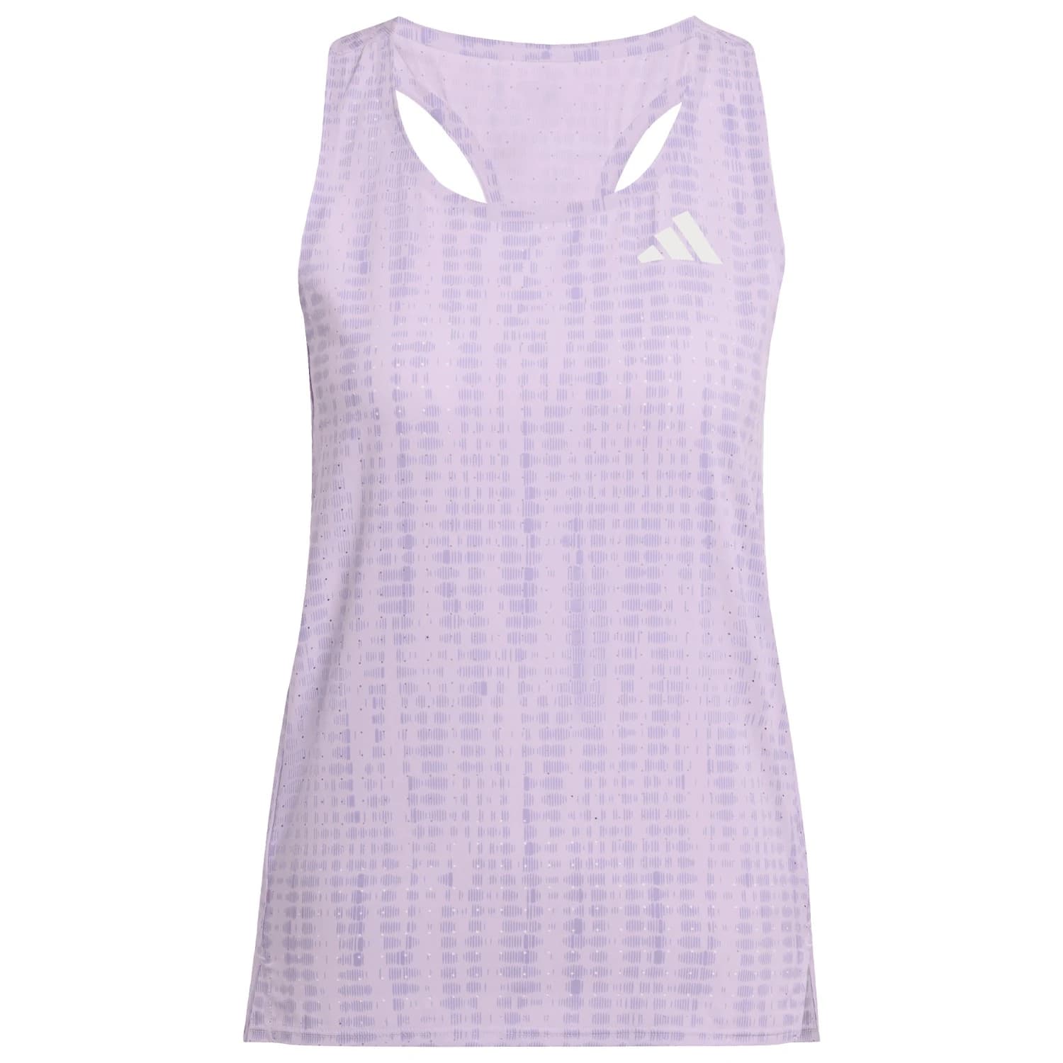 Дамска тениска adidas Women's Adizero Singlet Running shirt - Powder Plum / Magic Lilac