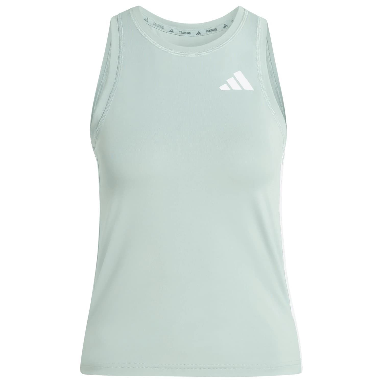 Дамски потник с широка презрамка adidas Women's WE 3-Stripes Tank Tank top - Wonder Sage / White