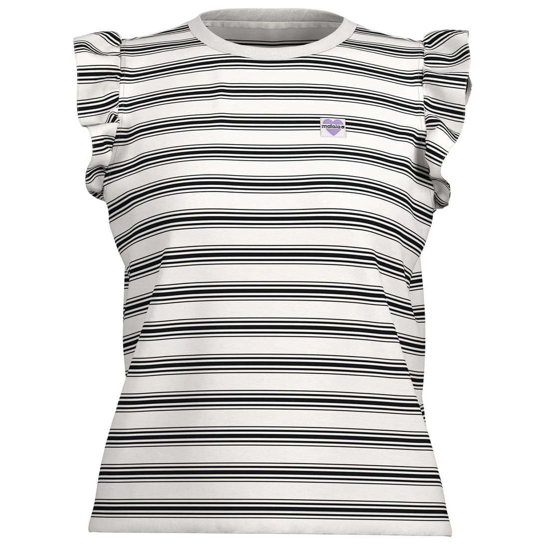 Дамска тениска Maloja Women's MalaspinaM. T-shirt - Deep Black Stripe