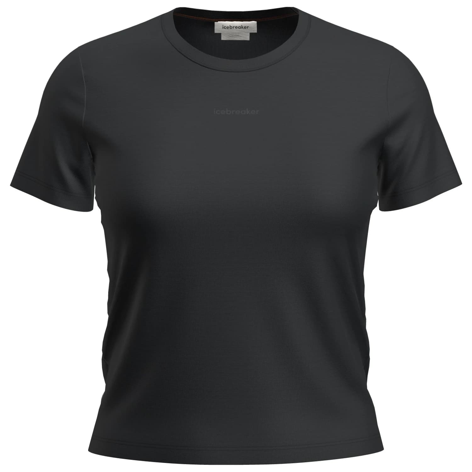 Дамска мериносова блуза Icebreaker Women's Merino 200 Tech Lite S/S Crop Slim Tee Merino shirt - Black