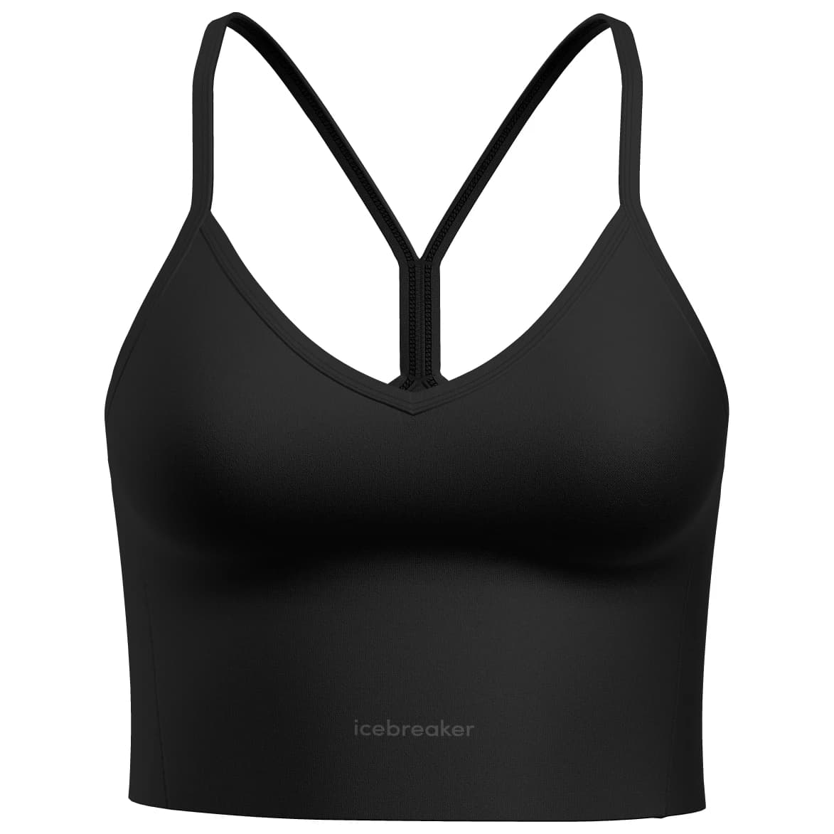 Дамска мериносова блуза Icebreaker Women's Merino 260 Seamless Rib Strappy Tank Merino shirt - Black
