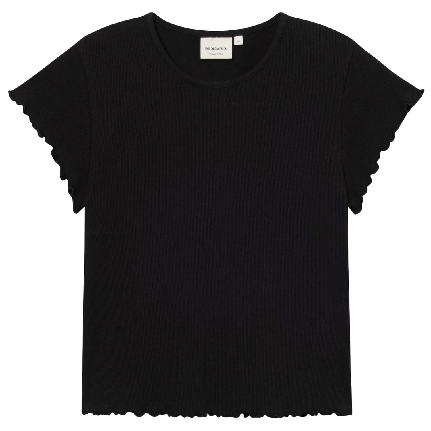 Дамска тениска Dedicated Women's Rib Top Ven T-shirt - Black