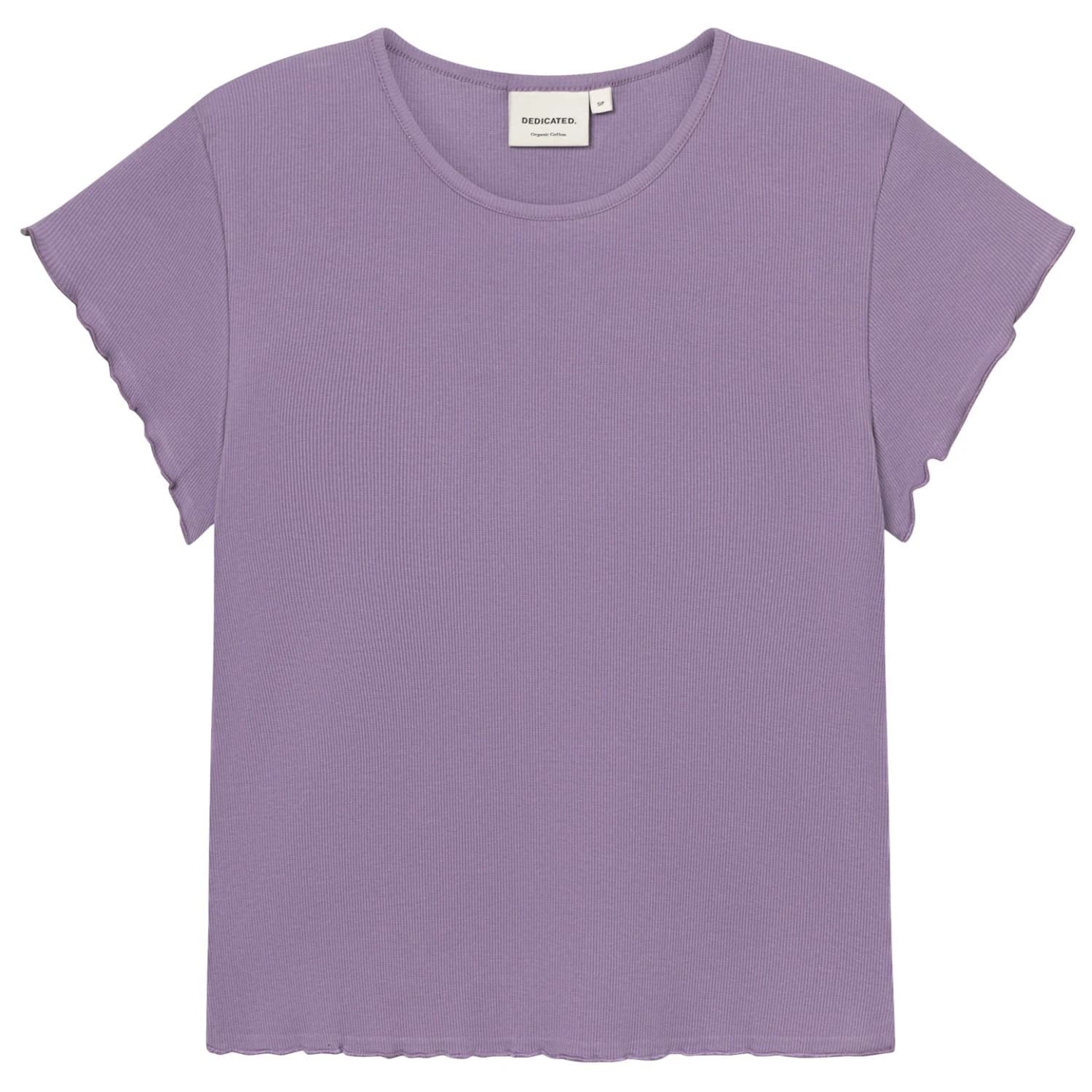 Дамска тениска Dedicated Women's Rib Top Ven T-shirt - Purple Haze