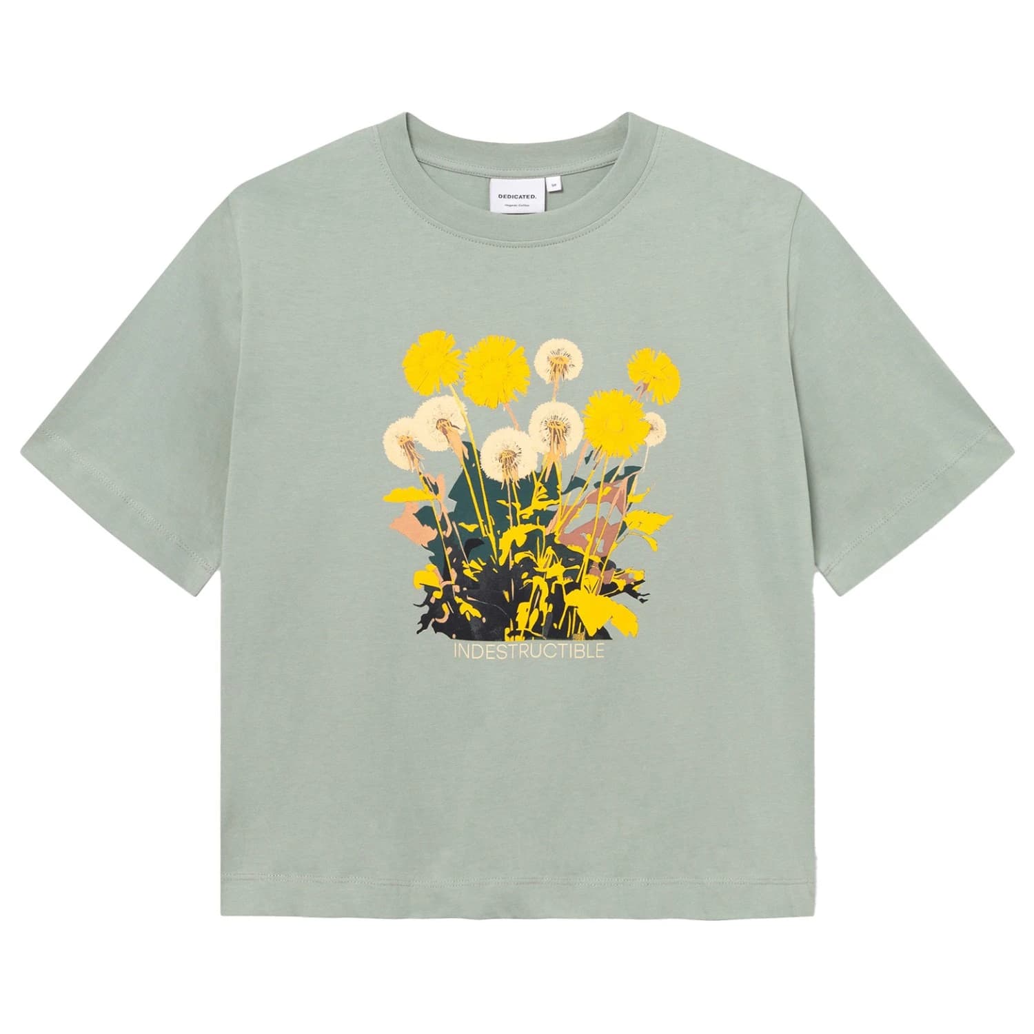 Дамска тениска DEDICATED Women's T-Shirt Vadstena T-shirt - Iceberg Green