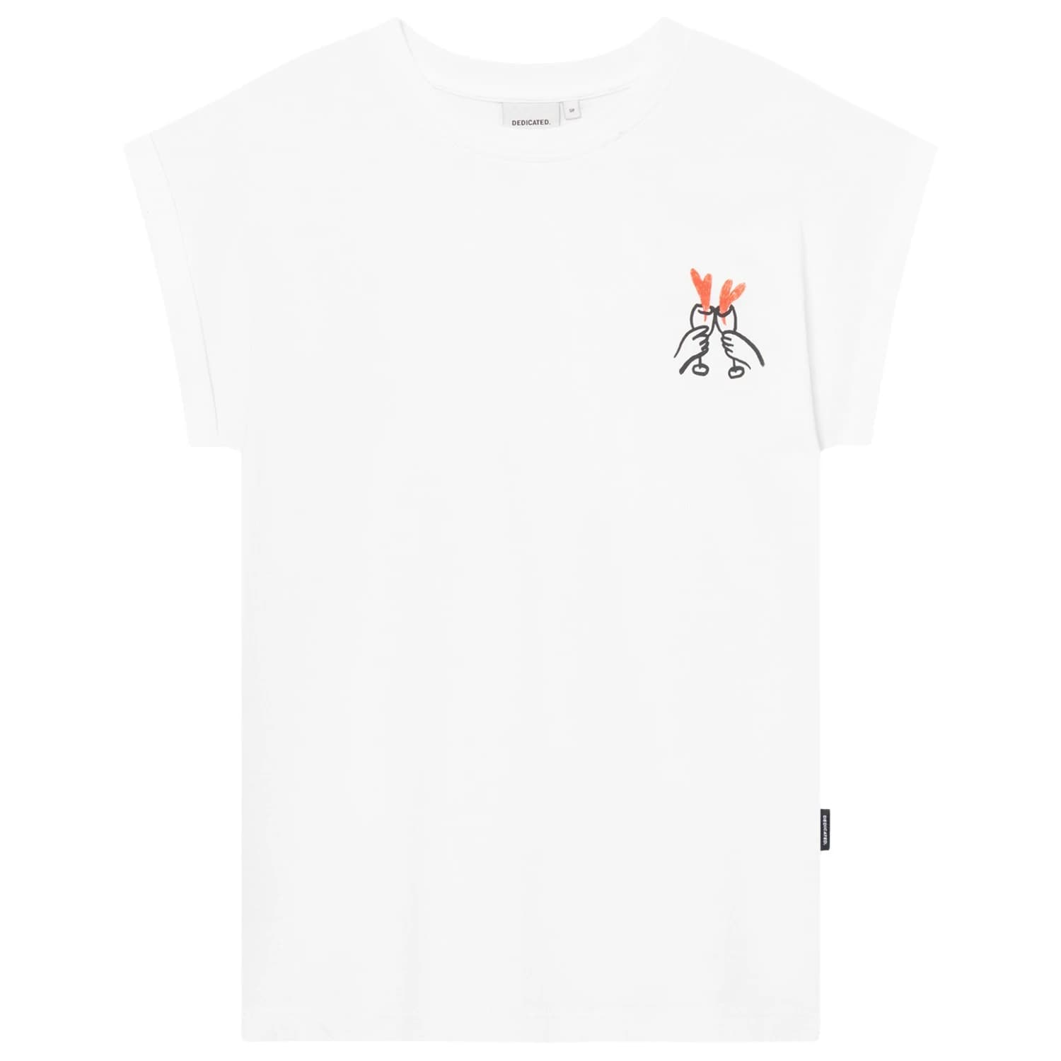 Дамска тениска DEDICATED Women's T-Shirt Visby T-shirt - Heart Cheers