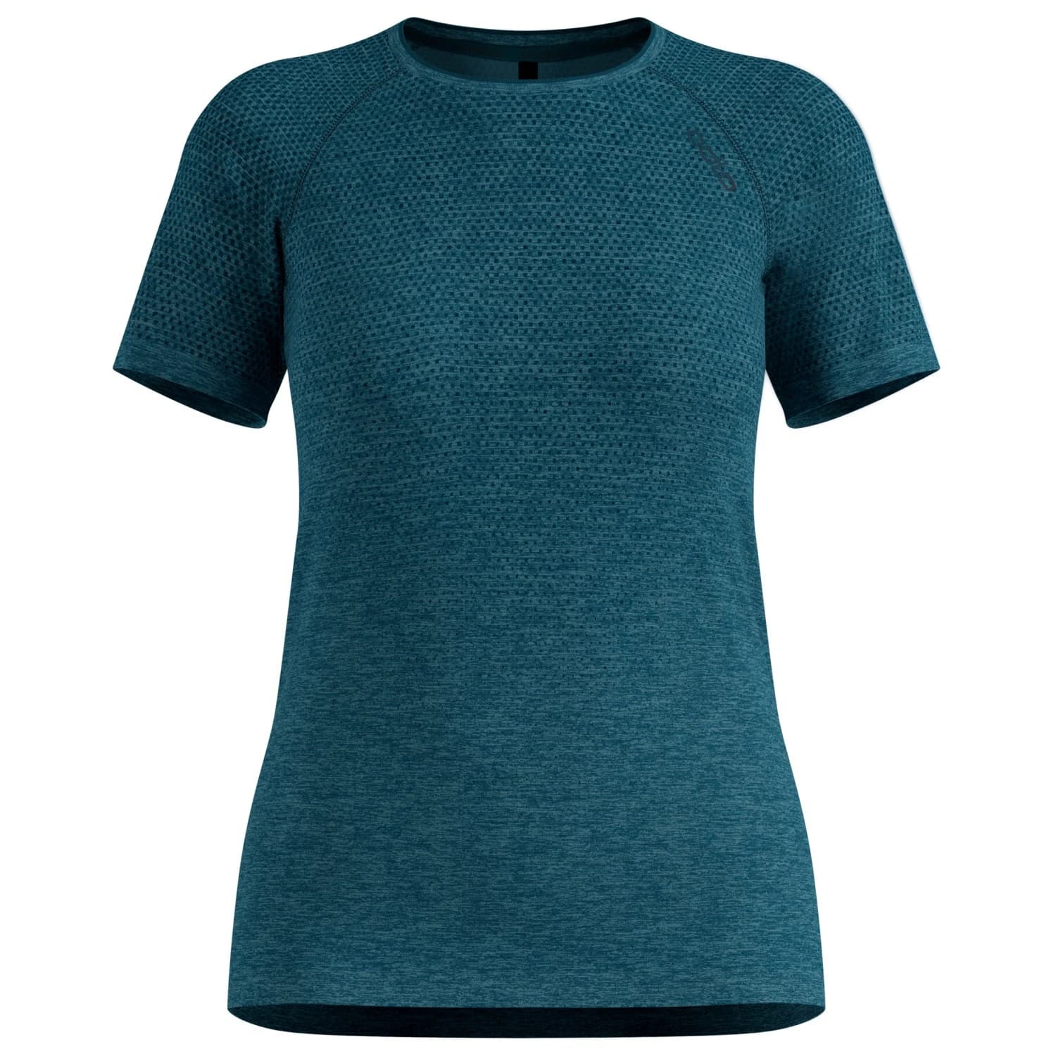 Дамска тениска Odlo Women's Essential Seamless T-Shirt Crew Neck S/S Running shirt - Reflecting Pond Melange