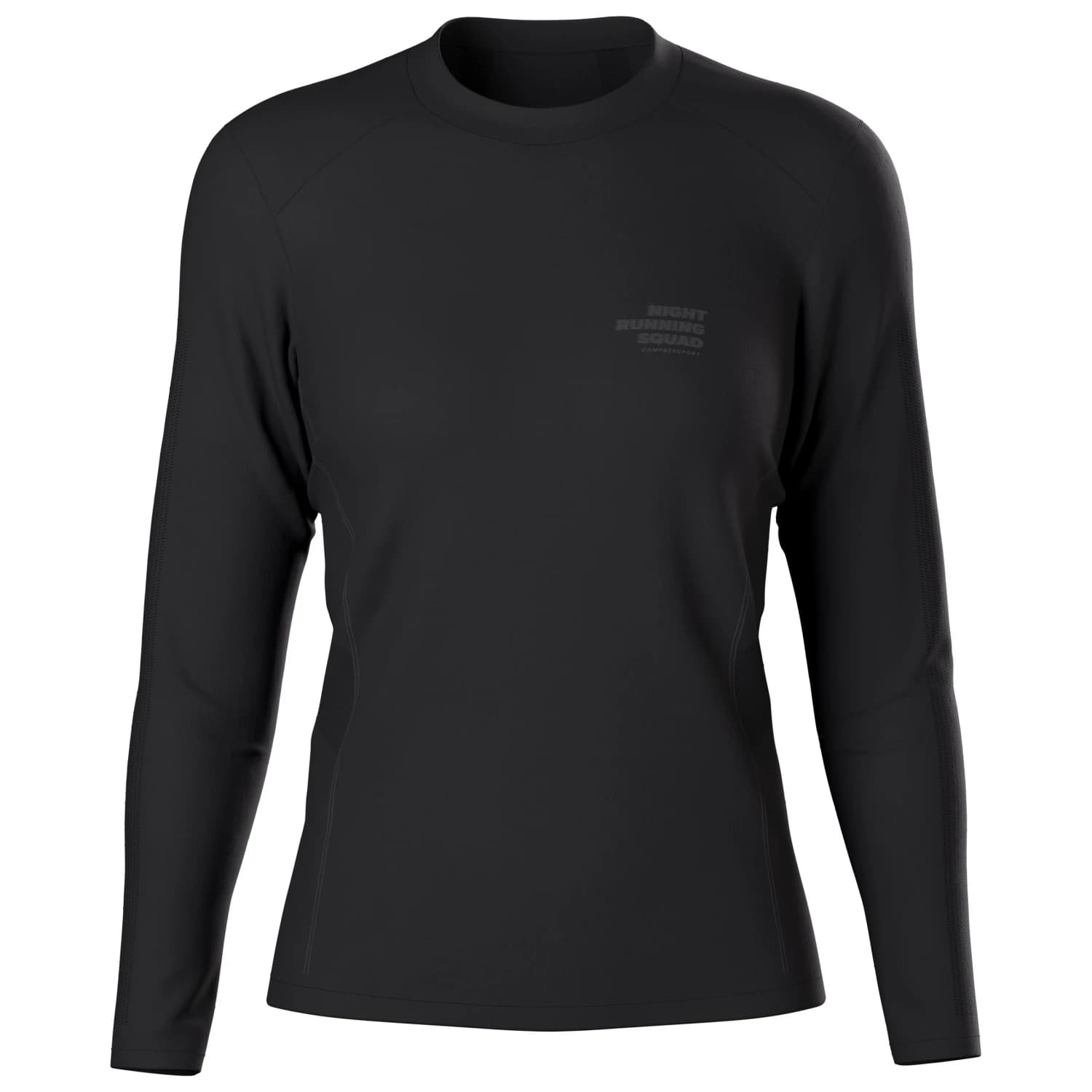 Тениска Compressport Women's Performance L/S Night Running Squad Running shirt - Black