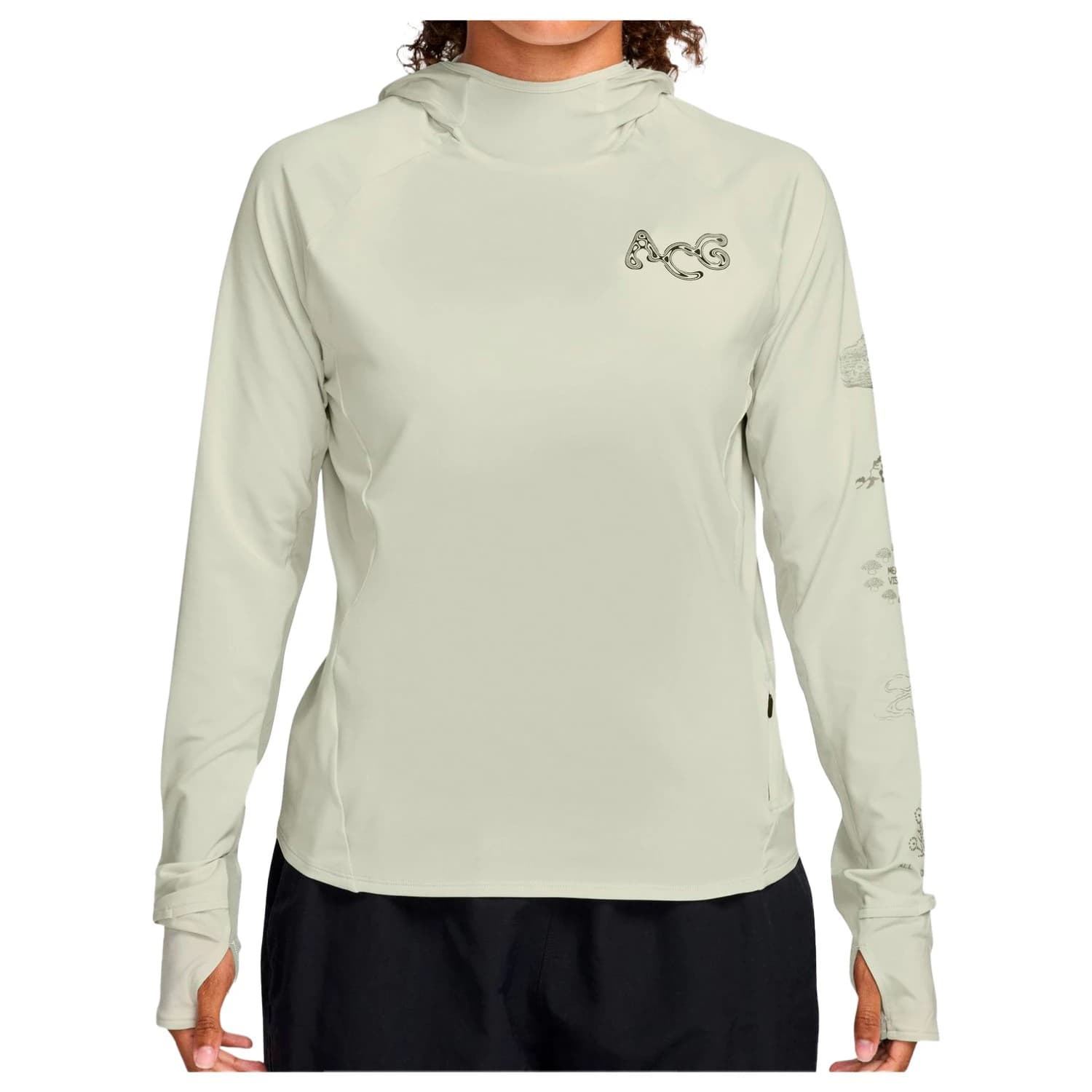 Дамска блуза с дълъг ръкав Nike Women's ACG Solar Chase Longsleeve - Sea Glass / Sea Glass / Summit White