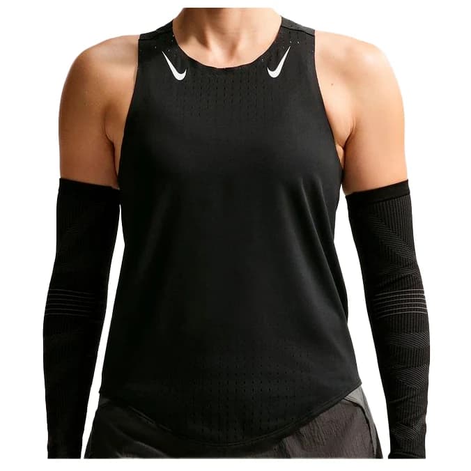Дамски потник с широка презрамка Nike Women's AeroSwift Dri-FIT ADV Running Singlet Running shirt - Black / White