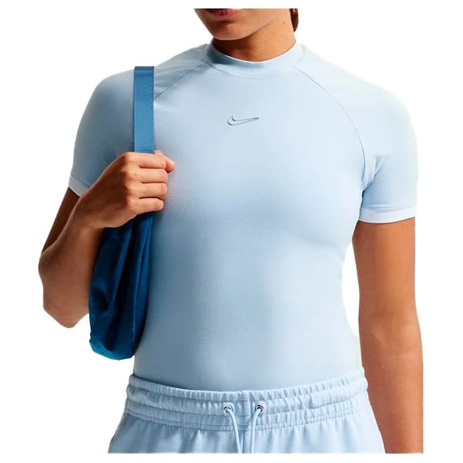Дамска тениска Nike Women's S/S Fitted Top GLS Running shirt - Hydrogen Blue