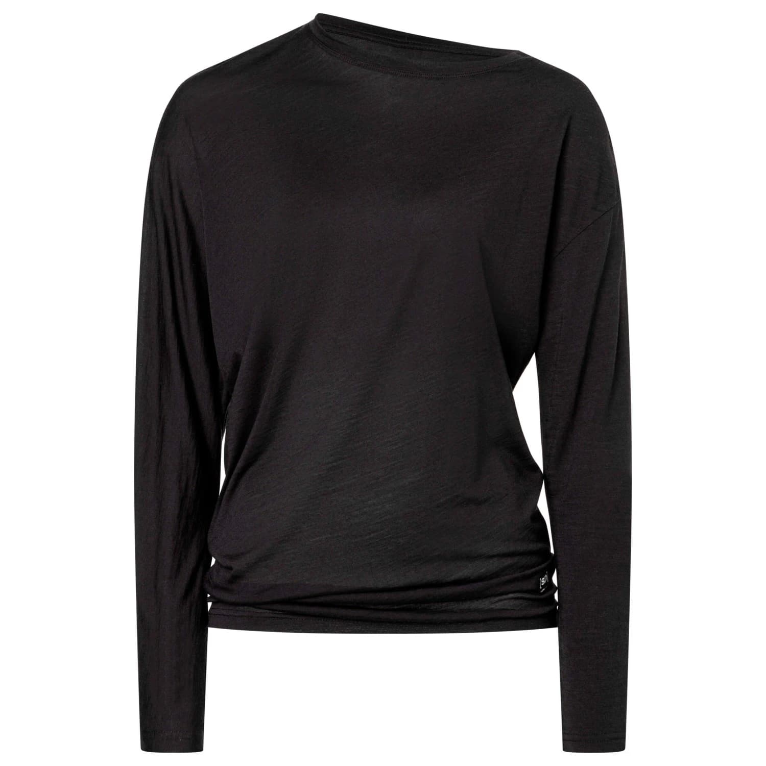 Дамска мериносова блуза super.natural Women's Yoga Loose L/S Merino shirt - Jet Black