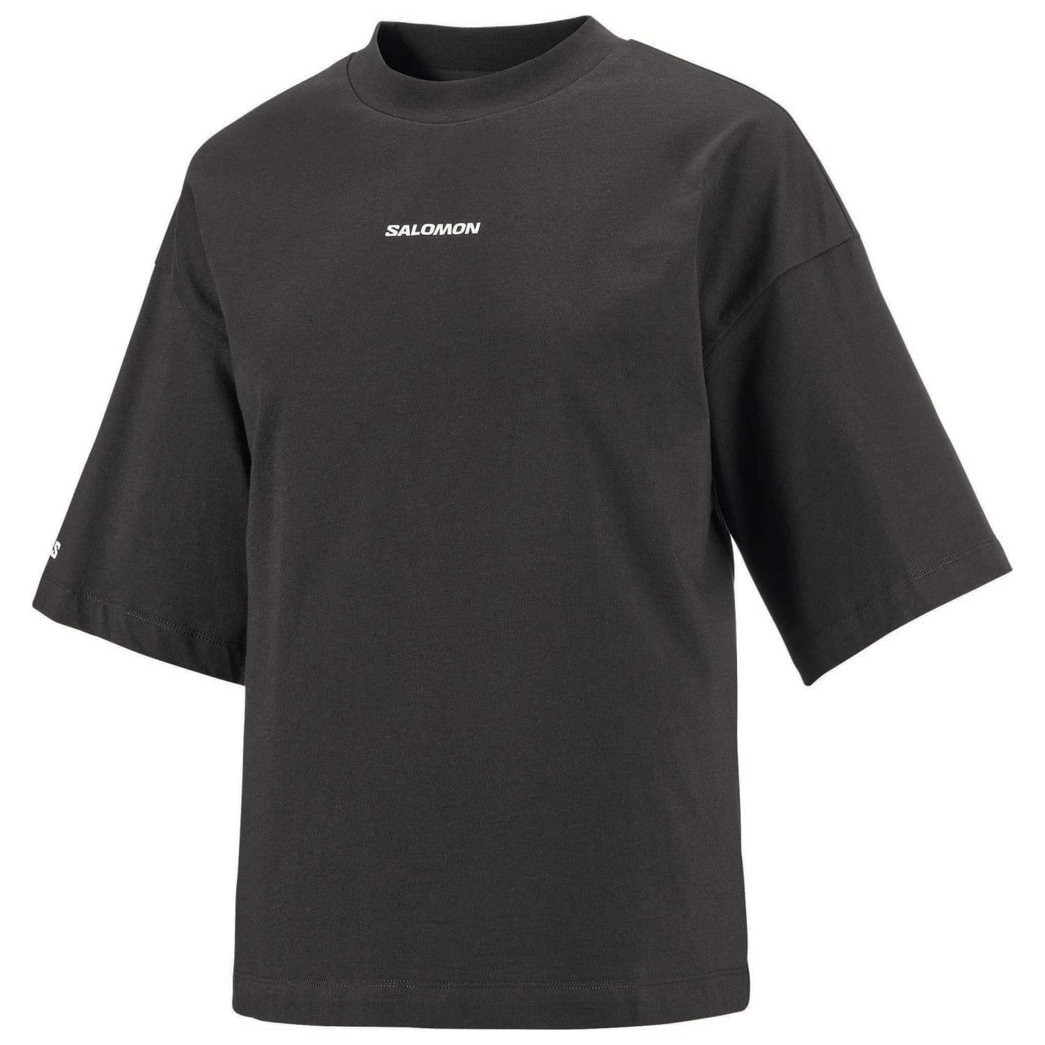 Дамска тениска Salomon Women's Logo Short Sleeve Tee T-shirt - Deep Black