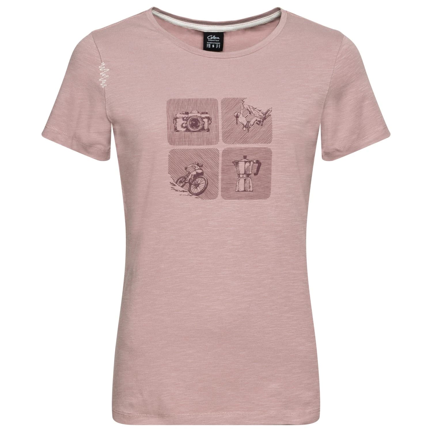 Дамска тениска Chillaz Women's Valencia Exploring The Outdoors T-shirt - Mauve