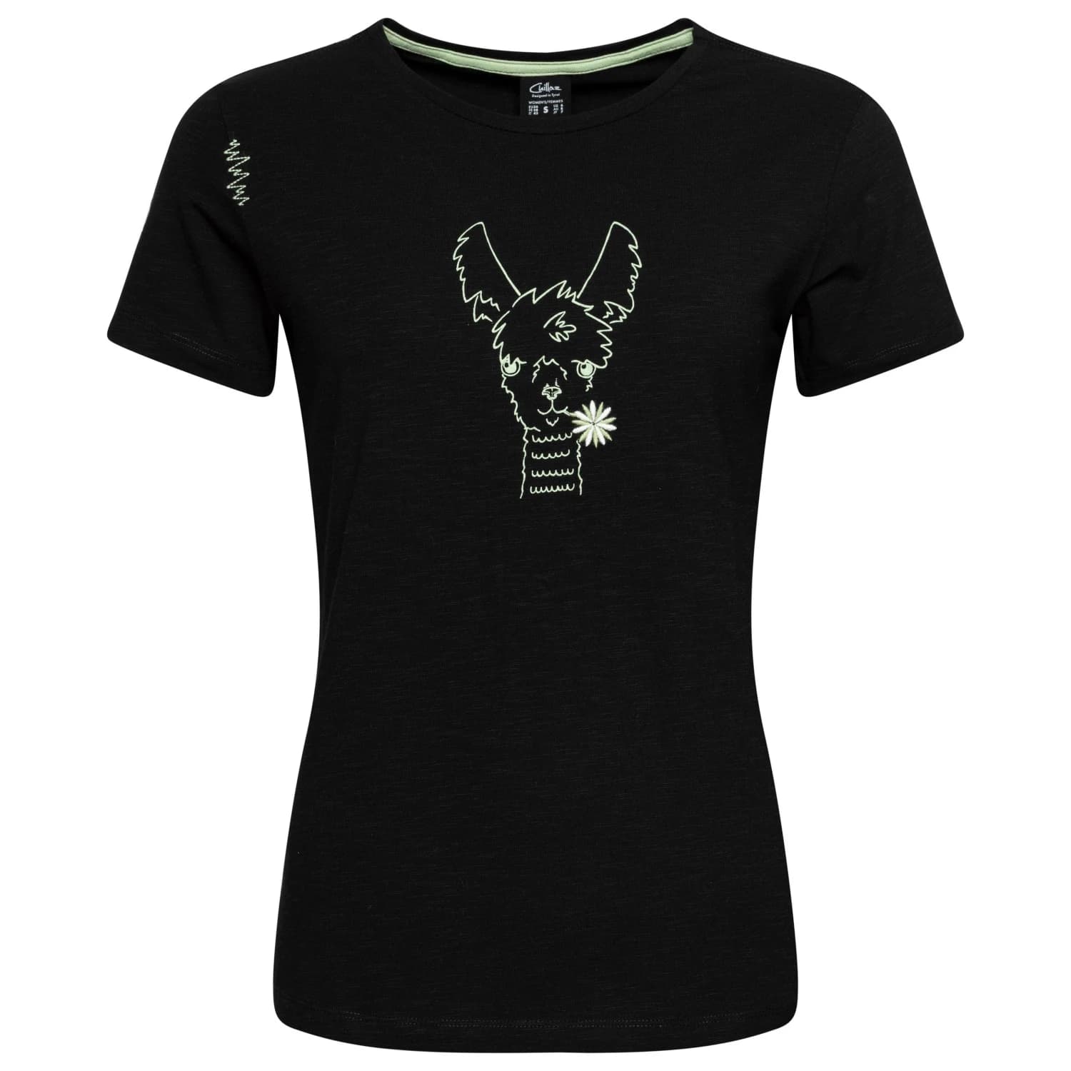 Дамска тениска Chillaz Women's Valencia Happy Alpaca T-shirt - Black