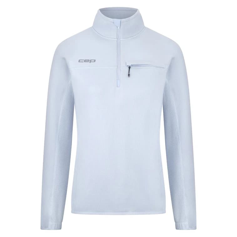 Дамска тениска CEP Women's Core Run Thermal Zip Shirt Long Sleeve 2.0 Running shirt - Light Blue