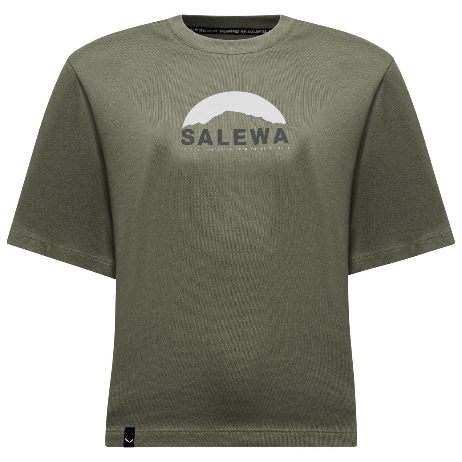 Дамска тениска Salewa Women's Eagle Sunrise T-Shirt S/S T-shirt - Faded Green