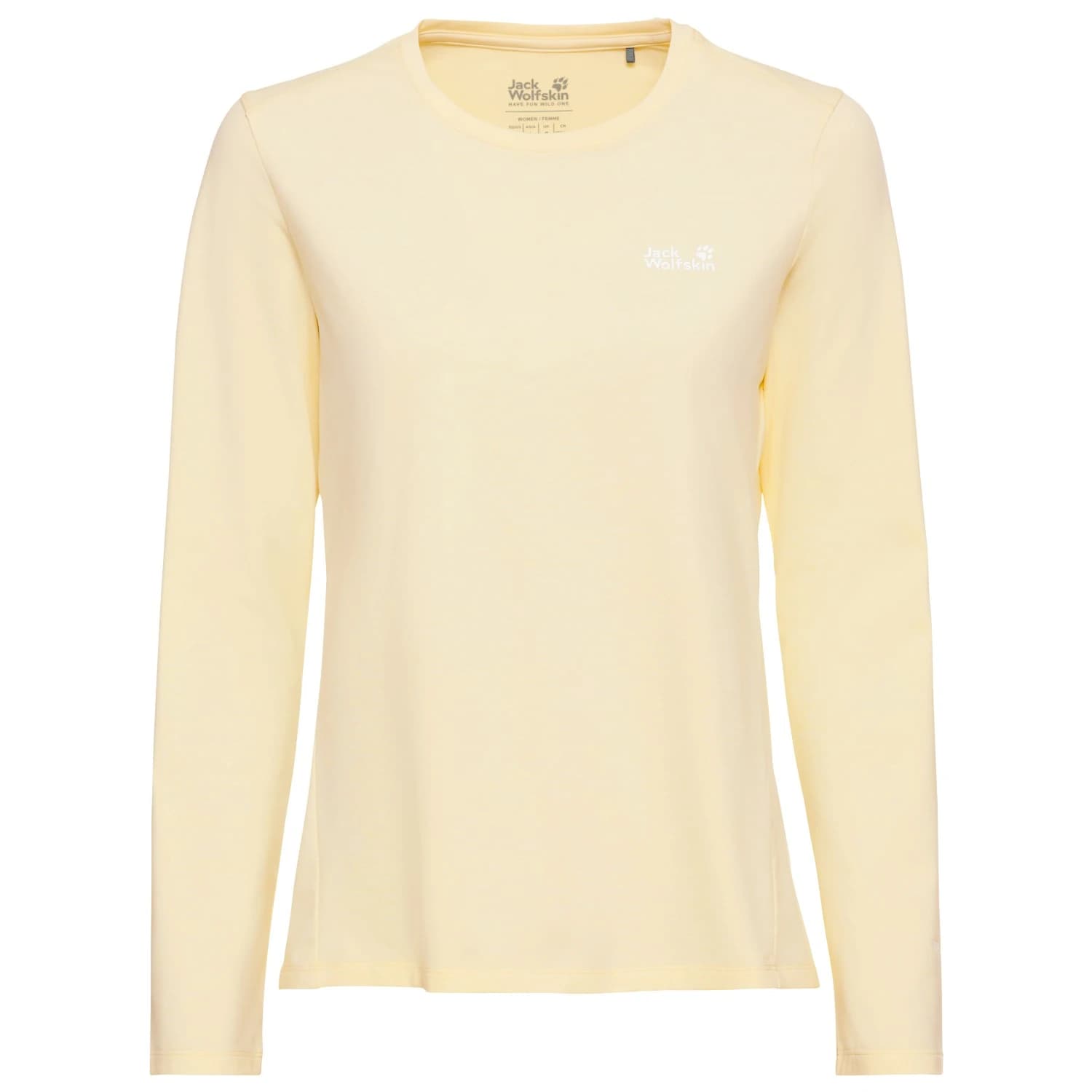 Дамска спортна тениска Jack Wolfskin Women's Trail L/S Sport shirt - Vanilla Cream