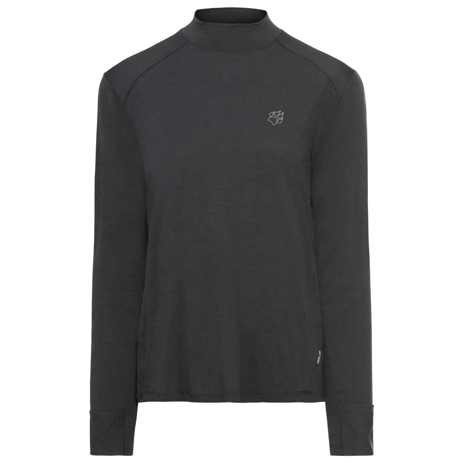 Спортна тениска Jack Wolfskin Women's Wool L/S Sport shirt - Phantom