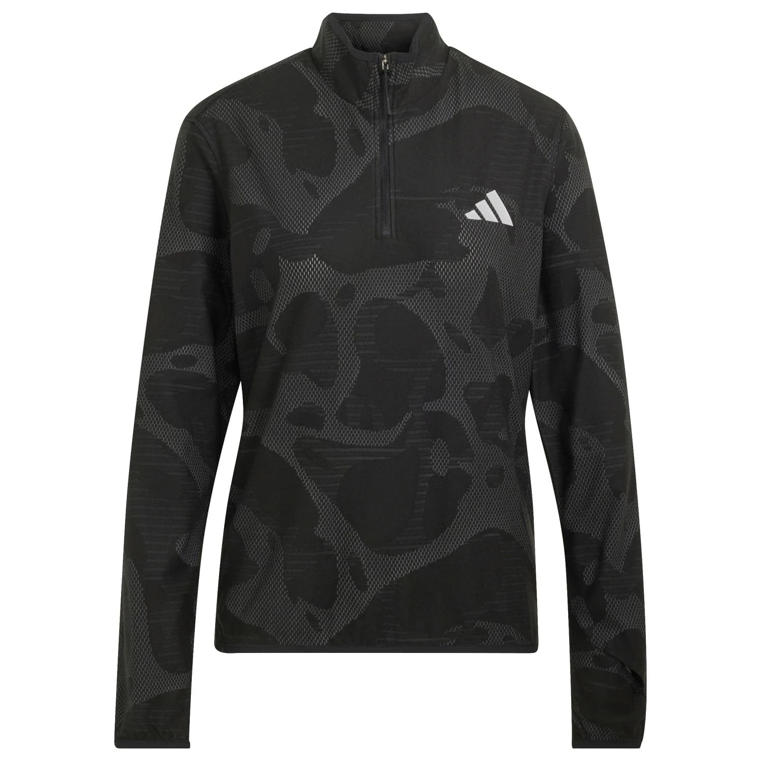 Дамска тениска adidas Women's ADI365 Running Half Zip Running shirt - Black / Grey Five
